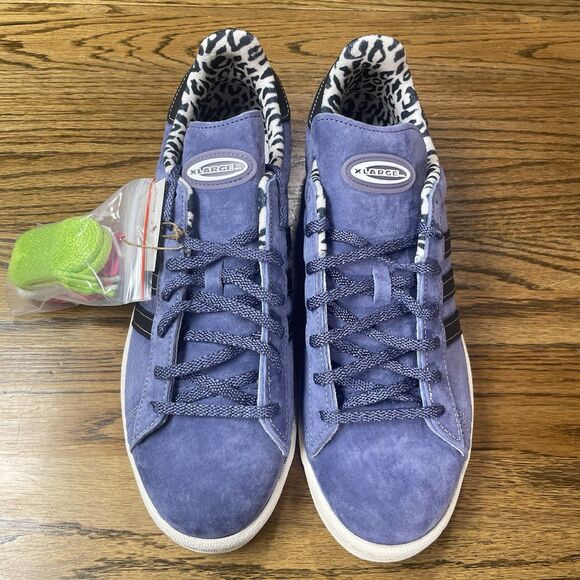 Adidas X-Large Campus 80 Purple Black White Grey Sneaker Shoe Sizes NEW - Picture 4 of 6
